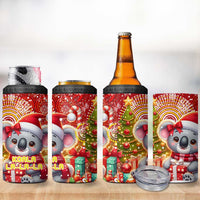 Koality Christmas 4 in 1 Can Cooler Tumbler Cute Aussie Koala Holiday - Wonder Print Shop