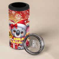 Koality Christmas 4 in 1 Can Cooler Tumbler Cute Aussie Koala Holiday - Wonder Print Shop