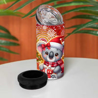 Koality Christmas 4 in 1 Can Cooler Tumbler Cute Aussie Koala Holiday - Wonder Print Shop