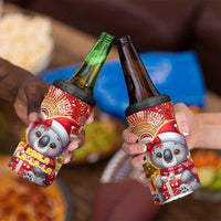 Koality Christmas 4 in 1 Can Cooler Tumbler Cute Aussie Koala Holiday - Wonder Print Shop