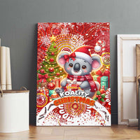 Koality Christmas Canvas Wall Art Cute Aussie Koala Holiday - Wonder Print Shop