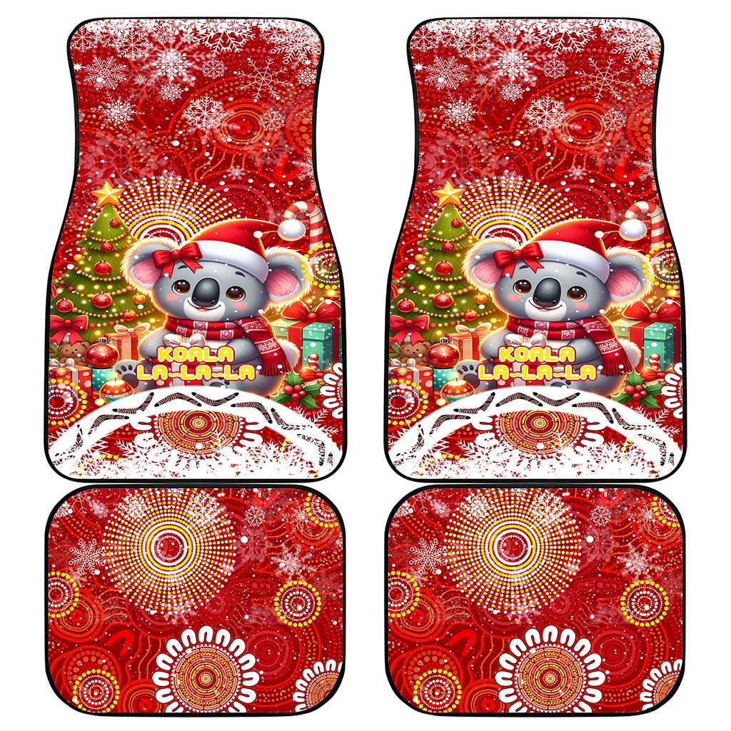 Koality Christmas Car Mats Cute Aussie Koala Holiday - Wonder Print Shop