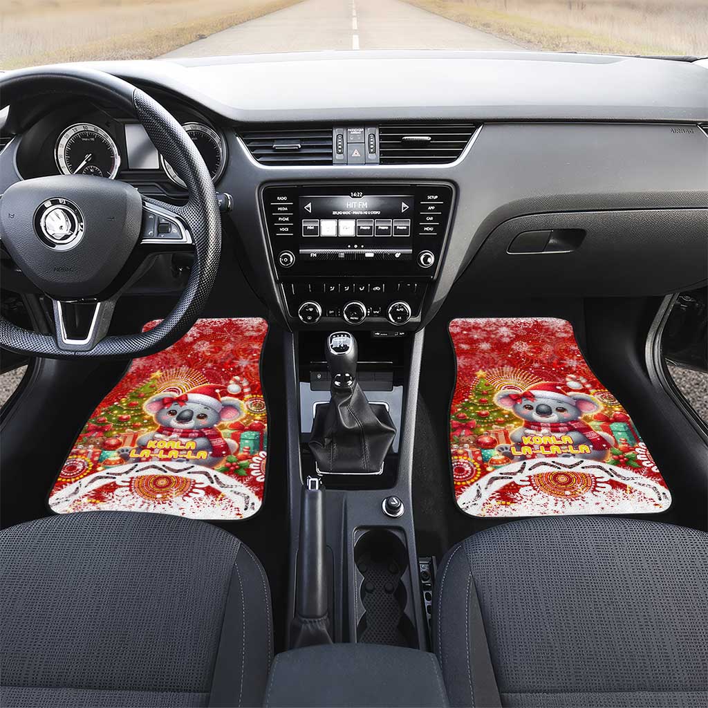 Koality Christmas Car Mats Cute Aussie Koala Holiday - Wonder Print Shop