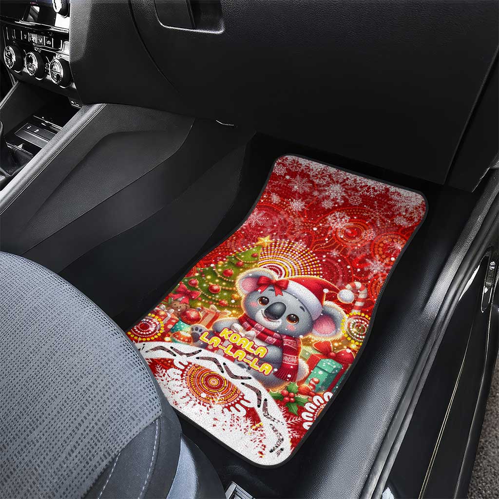 Koality Christmas Car Mats Cute Aussie Koala Holiday - Wonder Print Shop