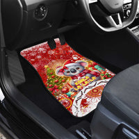 Koality Christmas Car Mats Cute Aussie Koala Holiday - Wonder Print Shop