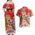 Koality Christmas Couples Matching Off Shoulder Maxi Dress and Hawaiian Shirt Cute Aussie Koala Holiday - Wonder Print Shop