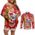 Koality Christmas Couples Matching Off Shoulder Short Dress and Long Sleeve Button Shirt Cute Aussie Koala Holiday - Wonder Print Shop