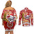 Koality Christmas Couples Matching Off Shoulder Short Dress and Long Sleeve Button Shirt Cute Aussie Koala Holiday - Wonder Print Shop