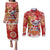 Koality Christmas Couples Matching Puletasi and Long Sleeve Button Shirt Cute Aussie Koala Holiday - Wonder Print Shop