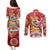 Koality Christmas Couples Matching Puletasi and Long Sleeve Button Shirt Cute Aussie Koala Holiday - Wonder Print Shop
