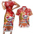 Koality Christmas Couples Matching Short Sleeve Bodycon Dress and Hawaiian Shirt Cute Aussie Koala Holiday - Wonder Print Shop