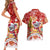 Koality Christmas Couples Matching Short Sleeve Bodycon Dress and Hawaiian Shirt Cute Aussie Koala Holiday - Wonder Print Shop