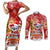 Koality Christmas Couples Matching Short Sleeve Bodycon Dress and Long Sleeve Button Shirt Cute Aussie Koala Holiday - Wonder Print Shop