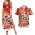 Koality Christmas Couples Matching Summer Maxi Dress and Hawaiian Shirt Cute Aussie Koala Holiday - Wonder Print Shop
