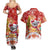 Koality Christmas Couples Matching Summer Maxi Dress and Hawaiian Shirt Cute Aussie Koala Holiday - Wonder Print Shop