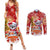 Koality Christmas Couples Matching Summer Maxi Dress and Long Sleeve Button Shirt Cute Aussie Koala Holiday - Wonder Print Shop
