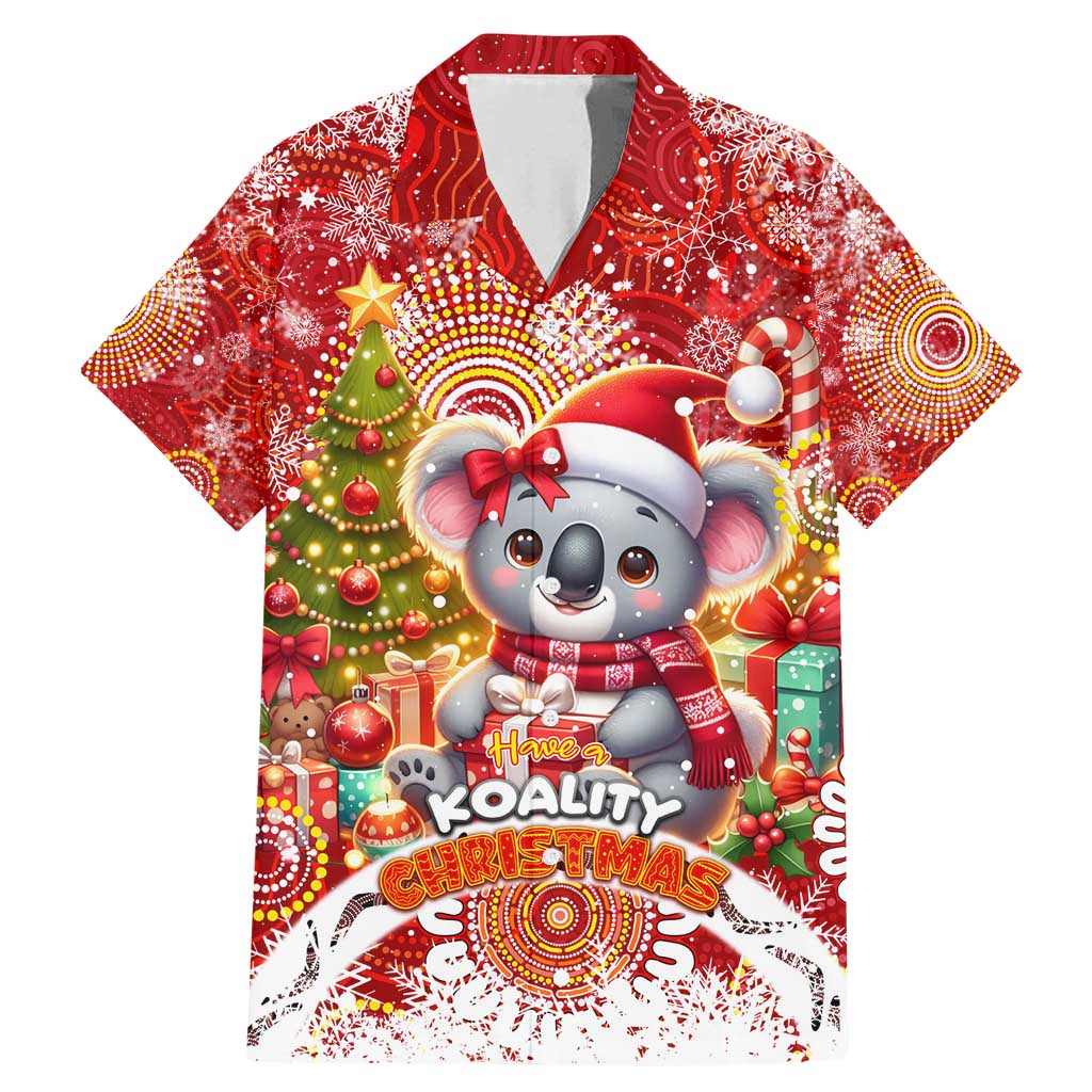 Koality Christmas Family Matching Mermaid Dress and Hawaiian Shirt Cute Aussie Koala Holiday - Wonder Print Shop