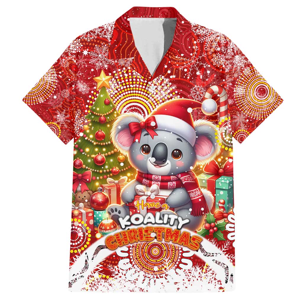 Koality Christmas Family Matching Off Shoulder Maxi Dress and Hawaiian Shirt Cute Aussie Koala Holiday - Wonder Print Shop