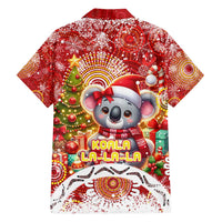 Koality Christmas Family Matching Short Sleeve Bodycon Dress and Hawaiian Shirt Cute Aussie Koala Holiday - Wonder Print Shop