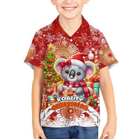 Koality Christmas Family Matching Tank Maxi Dress and Hawaiian Shirt Cute Aussie Koala Holiday - Wonder Print Shop