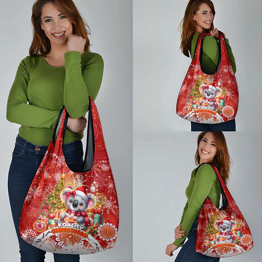 Koality Christmas Grocery Bag Cute Aussie Koala Holiday - Wonder Print Shop