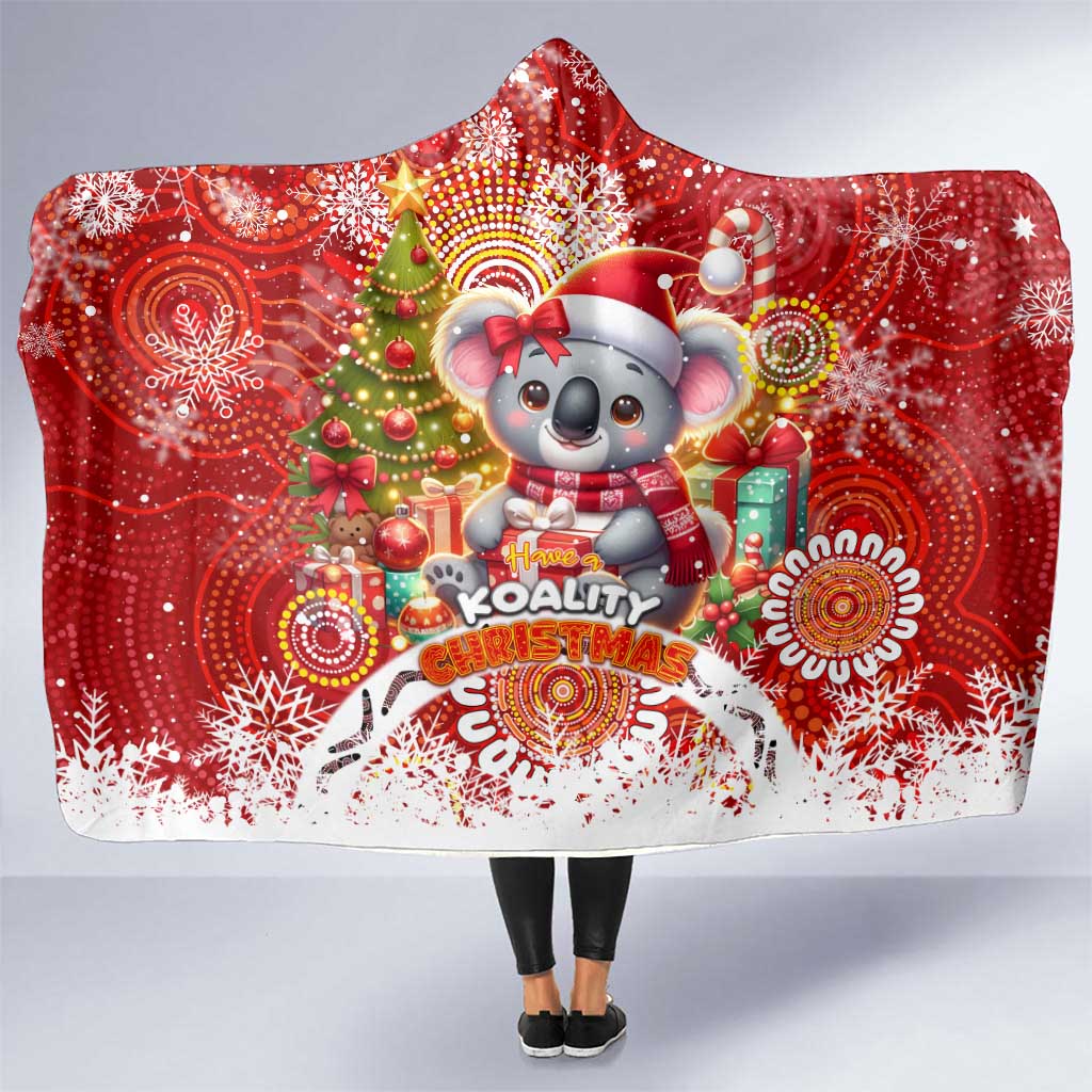 Koality Christmas Hooded Blanket Cute Aussie Koala Holiday - Wonder Print Shop