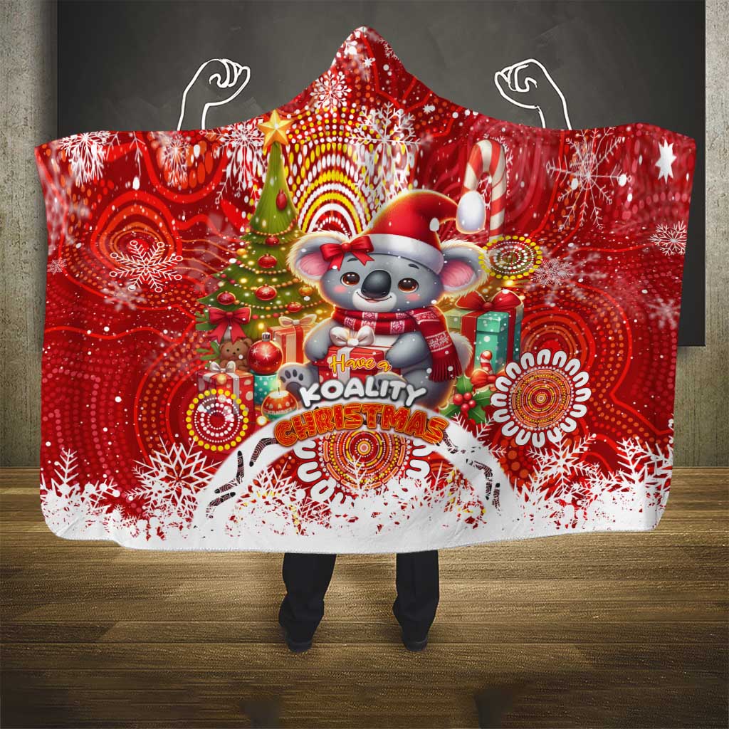 Koality Christmas Hooded Blanket Cute Aussie Koala Holiday - Wonder Print Shop