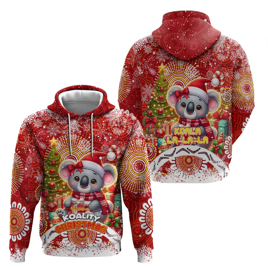 Koality Christmas Hoodie Cute Aussie Koala Holiday - Wonder Print Shop