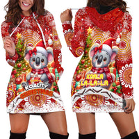 Koality Christmas Hoodie Dress Cute Aussie Koala Holiday - Wonder Print Shop