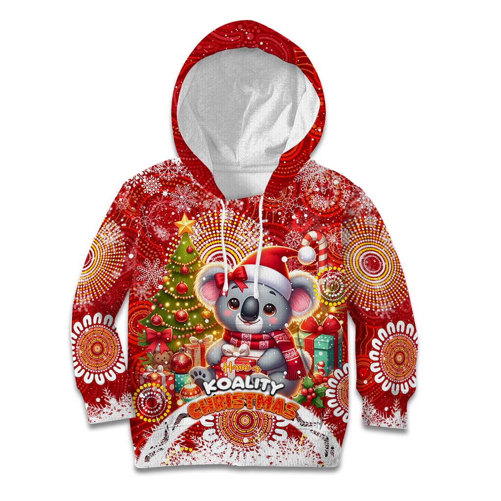 Koality Christmas Kid Hoodie Cute Aussie Koala Holiday - Wonder Print Shop