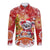 Koality Christmas Long Sleeve Button Shirt Cute Aussie Koala Holiday - Wonder Print Shop