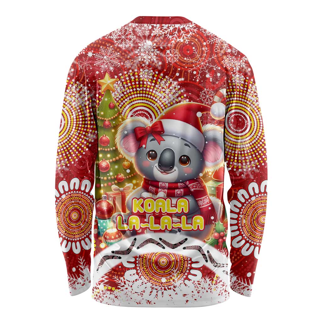 Koality Christmas Long Sleeve Shirt Cute Aussie Koala Holiday - Wonder Print Shop