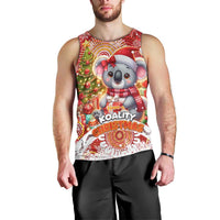 Koality Christmas Men Tank Top Cute Aussie Koala Holiday - Wonder Print Shop