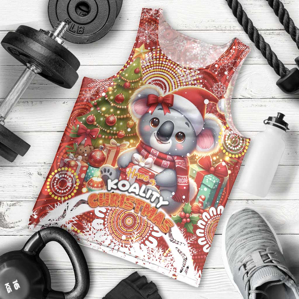 Koality Christmas Men Tank Top Cute Aussie Koala Holiday - Wonder Print Shop