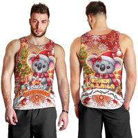 Koality Christmas Men Tank Top Cute Aussie Koala Holiday - Wonder Print Shop