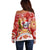 Koality Christmas Off Shoulder Sweater Cute Aussie Koala Holiday - Wonder Print Shop