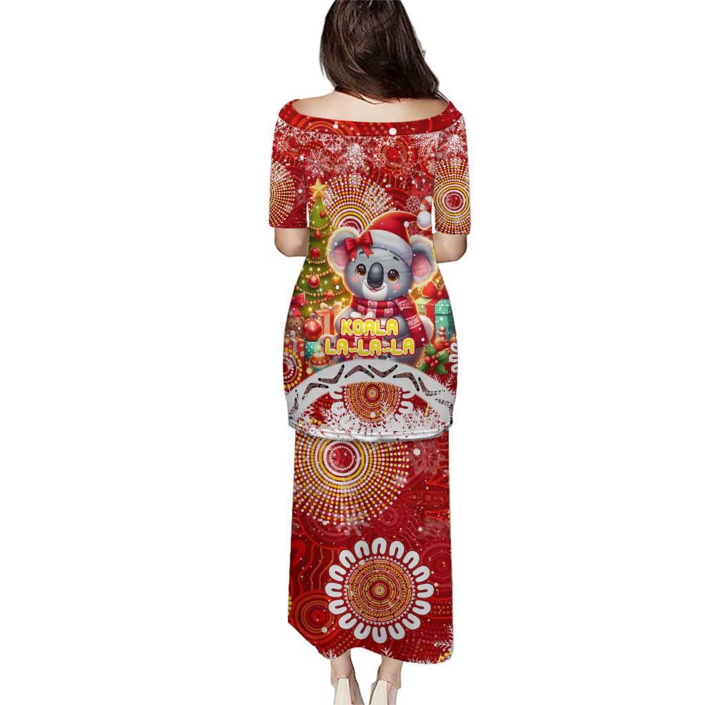 Koality Christmas Puletasi Cute Aussie Koala Holiday - Wonder Print Shop