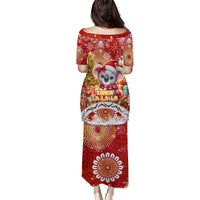 Koality Christmas Puletasi Cute Aussie Koala Holiday - Wonder Print Shop