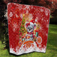 Koality Christmas Quilt Cute Aussie Koala Holiday - Wonder Print Shop