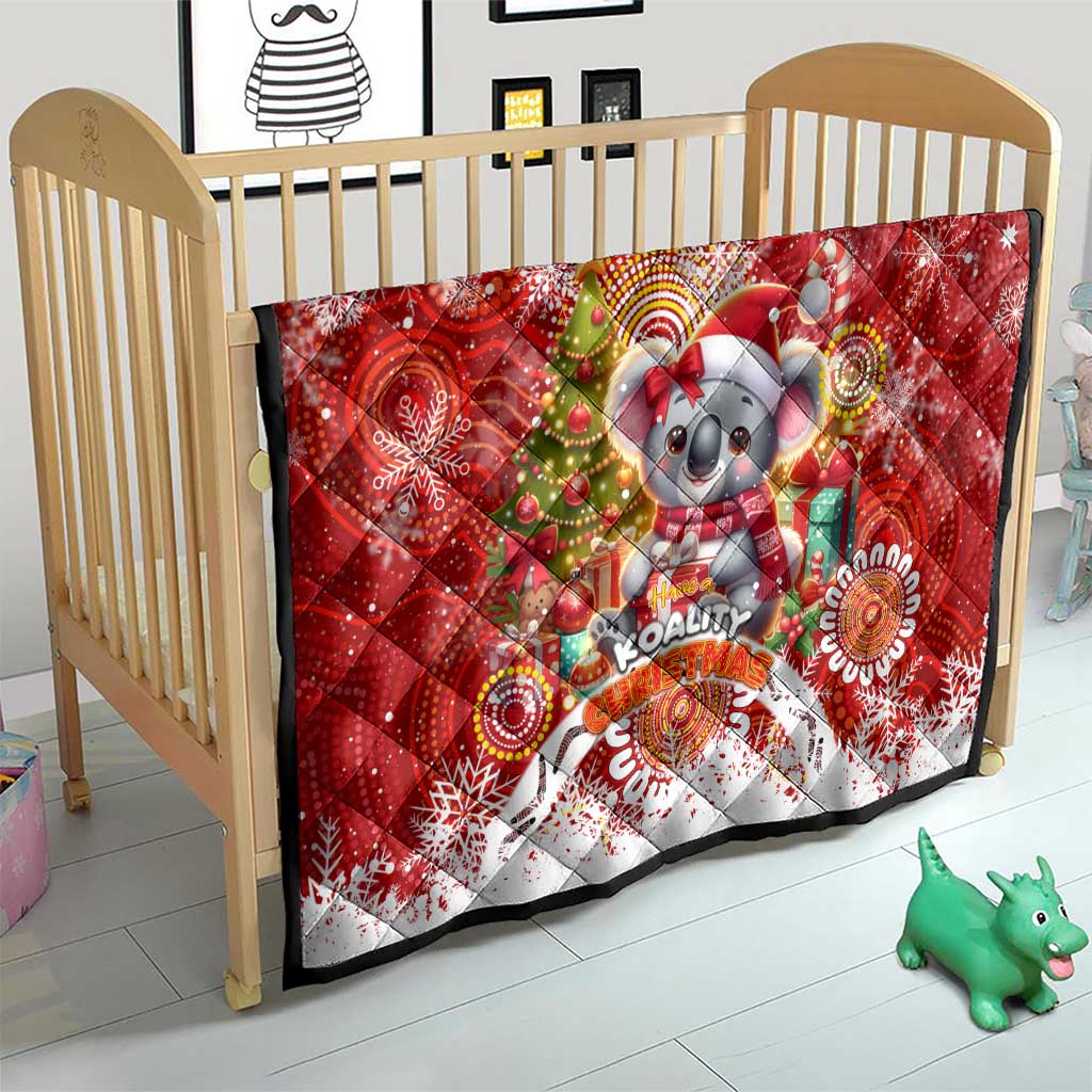 Koality Christmas Quilt Cute Aussie Koala Holiday - Wonder Print Shop