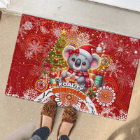 Koality Christmas Rubber Doormat Cute Aussie Koala Holiday - Wonder Print Shop