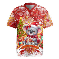 Koality Christmas Rugby Jersey Cute Aussie Koala Holiday - Wonder Print Shop