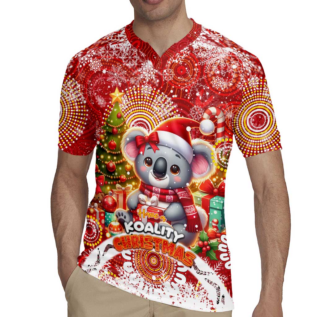 Koality Christmas Rugby Jersey Cute Aussie Koala Holiday - Wonder Print Shop