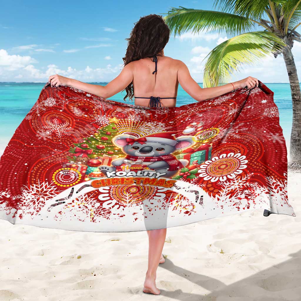 Koality Christmas Sarong Cute Aussie Koala Holiday - Wonder Print Shop