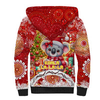 Koality Christmas Sherpa Hoodie Cute Aussie Koala Holiday - Wonder Print Shop