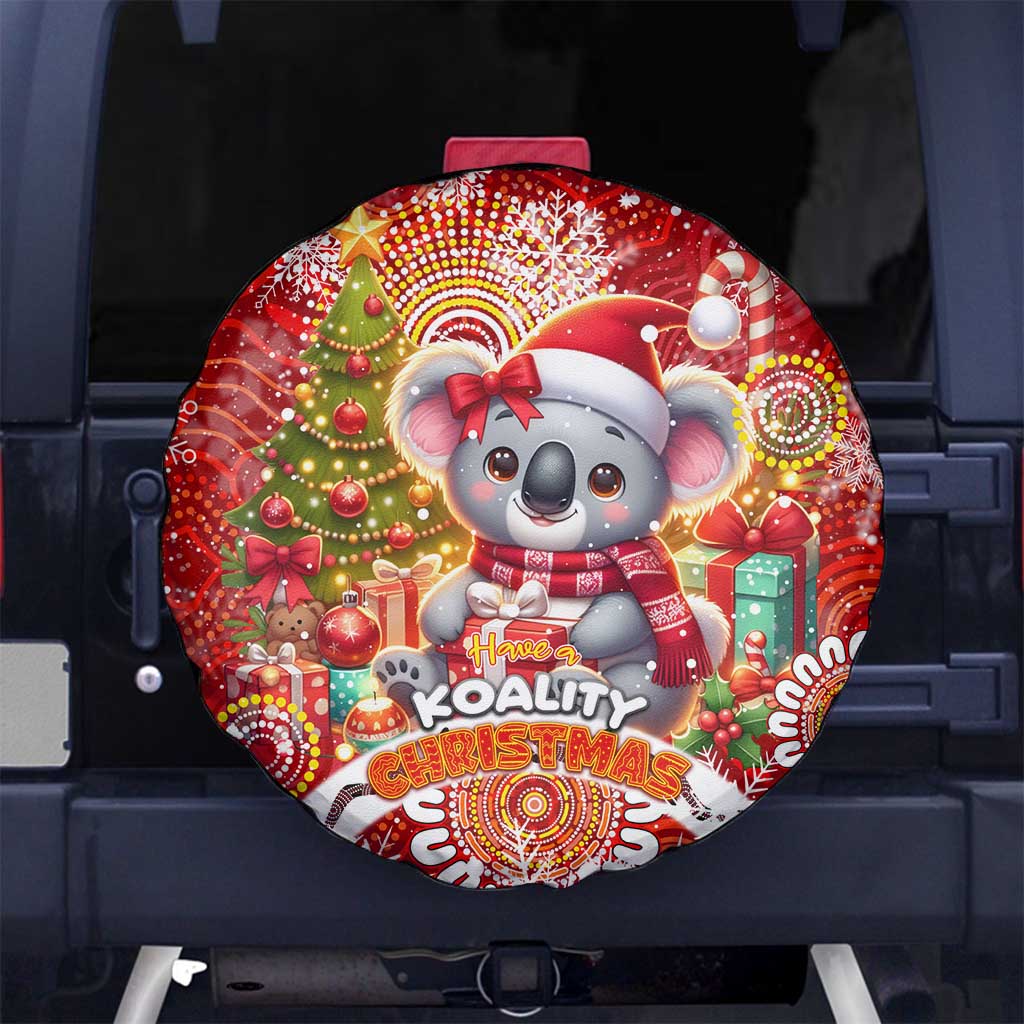 Koality Christmas Spare Tire Cover Cute Aussie Koala Holiday - Wonder Print Shop