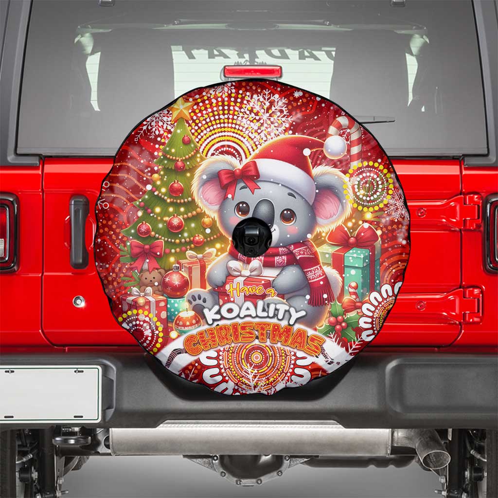 Koality Christmas Spare Tire Cover Cute Aussie Koala Holiday - Wonder Print Shop