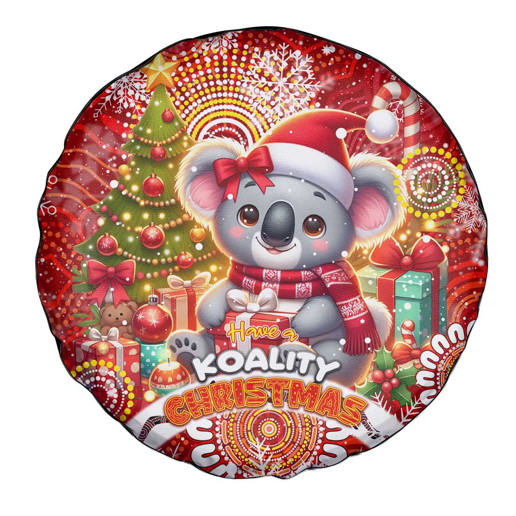 Koality Christmas Spare Tire Cover Cute Aussie Koala Holiday - Wonder Print Shop