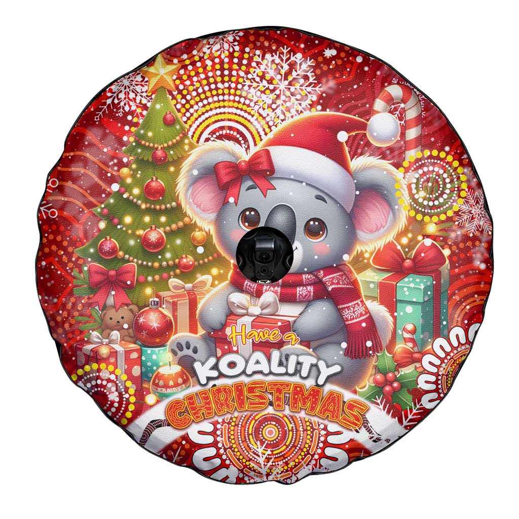 Koality Christmas Spare Tire Cover Cute Aussie Koala Holiday - Wonder Print Shop