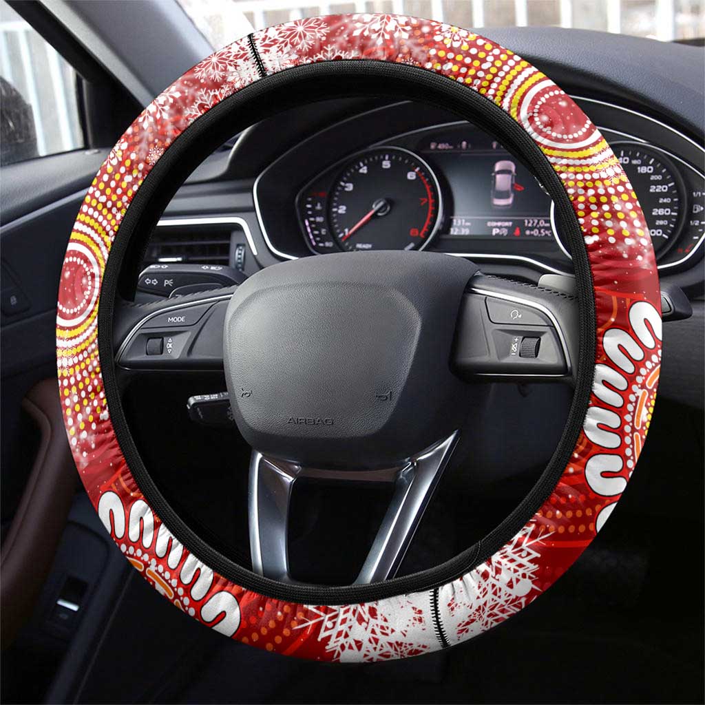 Koality Christmas Steering Wheel Cover Cute Aussie Koala Holiday - Wonder Print Shop